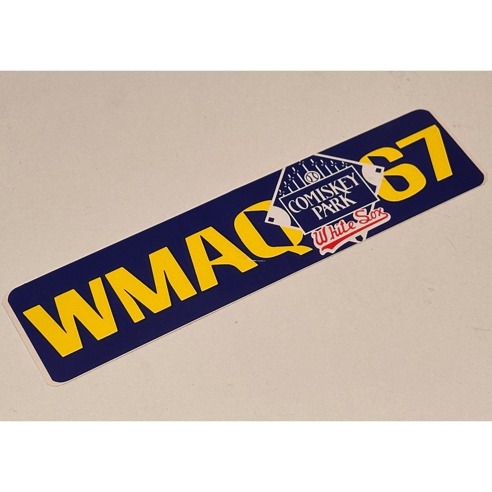 Vintage WMAQ 67 Chicago White Sox Comiskey Park Bumper Sticker